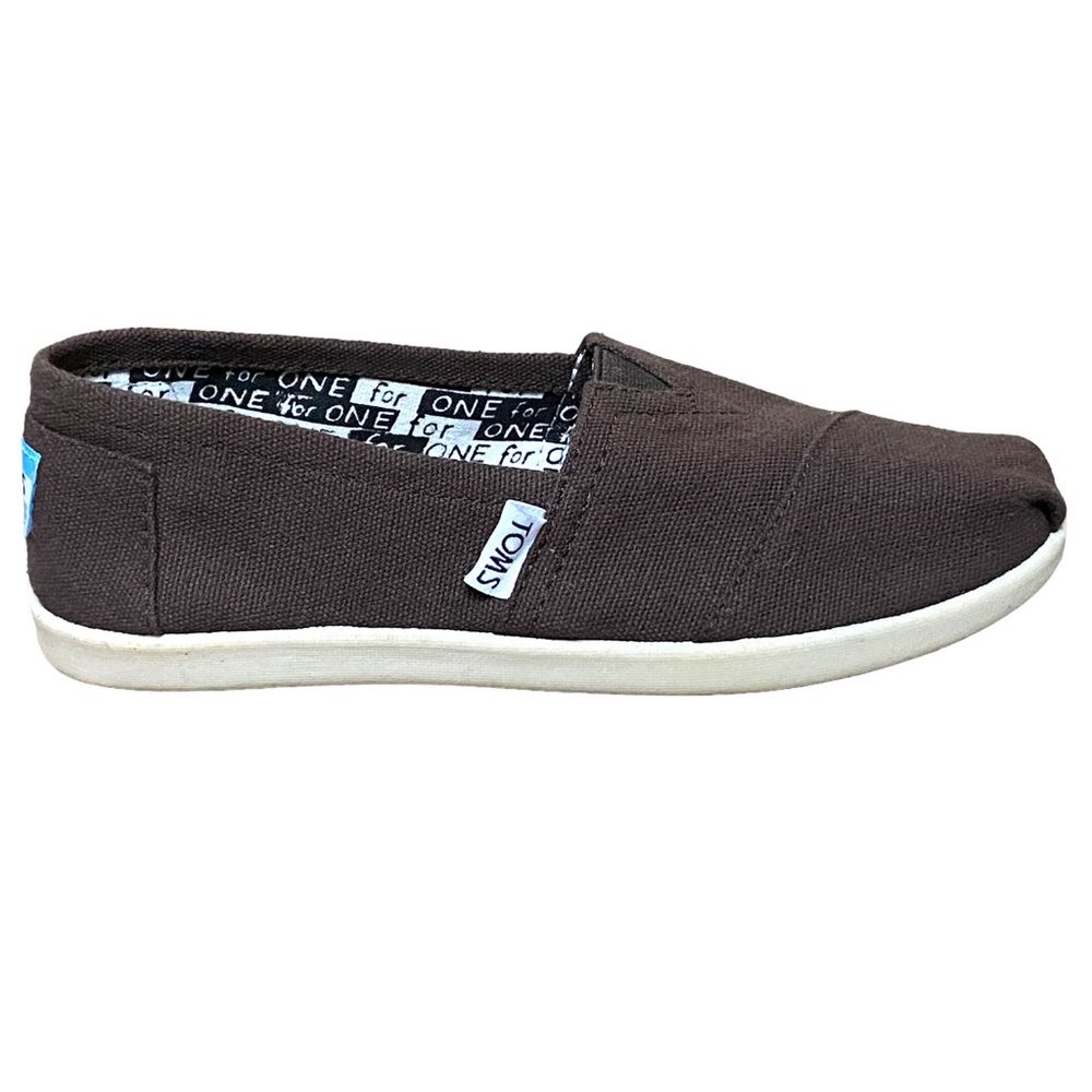 TOMS Kids Canvas Slip-on Sneakers, Sz Y2, NWOT